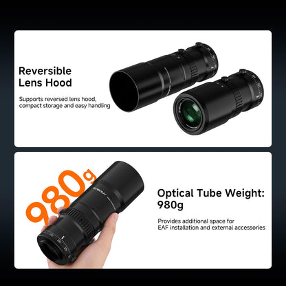 SVBONY SV545 Telescope Petzval Lens APO with SV241 Pro Power Management Box, F4.5, 203mm Focal Length, Built in Field Flattener, Remote Control for Astronomy Equipment, for Deep Sky Astrophotography