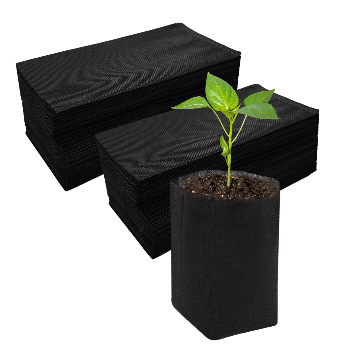 Belit 0.5 Gallon Nursery Growing Bags, 100 Pcs Non-Woven Plant Bag for Gardening, Potato, Flower, Tomato Plant Starts