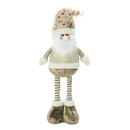 Starsouce Christmas Plush Decorations Xmas Festive Snowman Reindeer Santa Figurines Indoor Ornaments Mantel Fireplace Tabletop Tree Hanging Decoration Holiday Home Decor