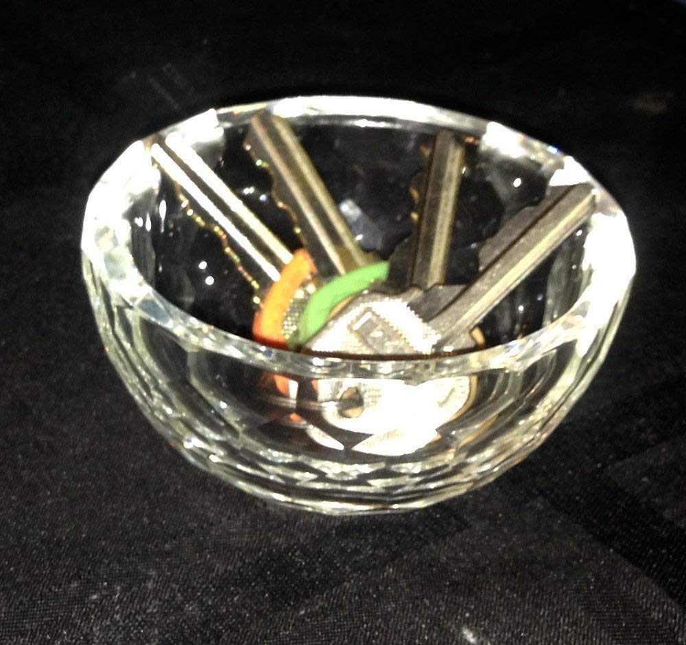 Amlong Crystal Clear Faceted Crystal Mini Bowl 3 Inch