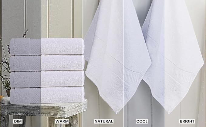 Utopia Towels 6 Pack Medium Bath Towel Set, 24 by 48 Inches, 500 GSM 100% Ring