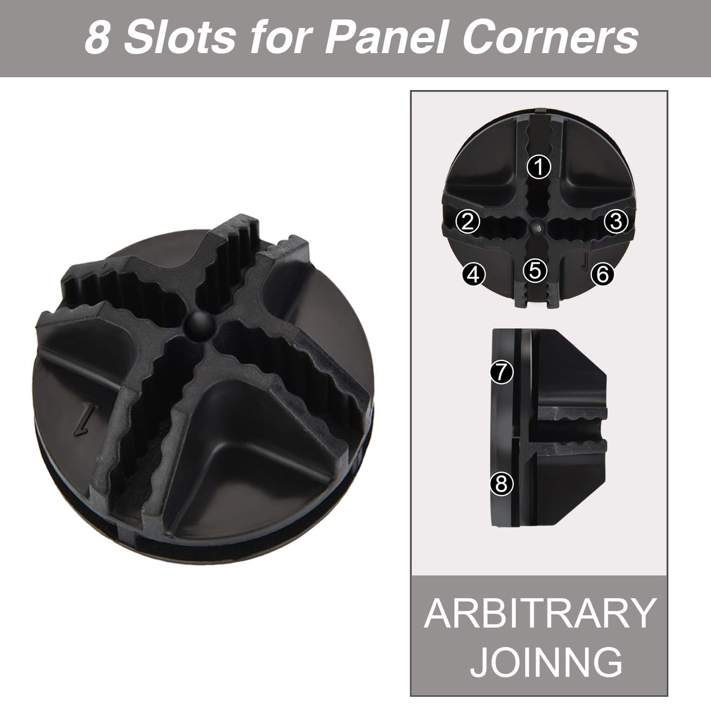 32 Pieces Cube Connectors Plastic Storage Wire Cube Organizer ABS Connectors for Modular Closet Storage Organizer and Wire Shelf (Black)