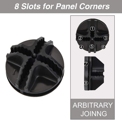 32 Pieces Cube Connectors Plastic Storage Wire Cube Organizer ABS Connectors for Modular Closet Storage Organizer and Wire Shelf (Black)