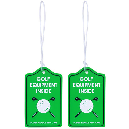 YULEAXIE Golf Luggage Tag, PVC Waterproof Luggage Tag Holders for Golf Bag Suitcase Ship, Durable Label Holder for Golf Equipment Travel Case