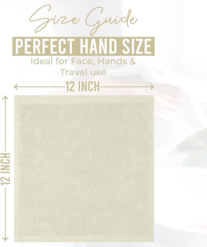 DAN RIVER 12 Pack Wash Cloths for Showering