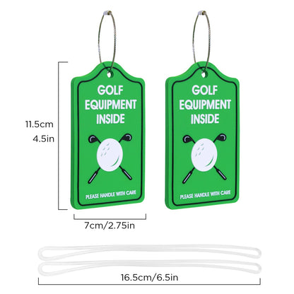 YULEAXIE Golf Luggage Tag, PVC Waterproof Luggage Tag Holders for Golf Bag Suitcase Ship, Durable Label Holder for Golf Equipment Travel Case