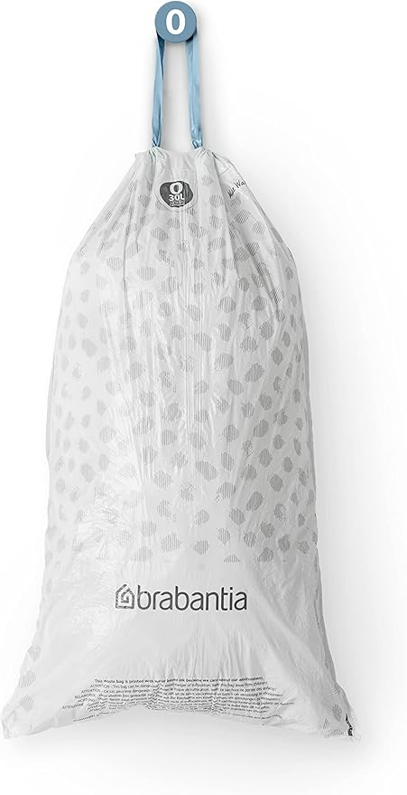 Brabantia PerfectFit Trash Bags Thick Plastic Trash Can Liners