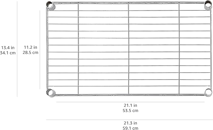 Amazon Basics 5-Shelf Multipurpose Adjustable Steel Garage Shelving Unit, Storage Rack for Kitchen, 200 lbs Per Shelf, Easy Assembly, 13.4"D x 23.2"W x 60"H, Black