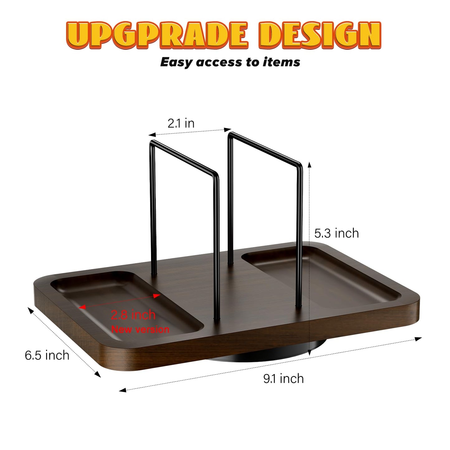 Napkin Holder for Table, Rotating Napkin Dispenser with Salt and Pepper Shakers Caddy, Standing Paper Towel Holder for Bathroom Kitchen Dining Table Decor