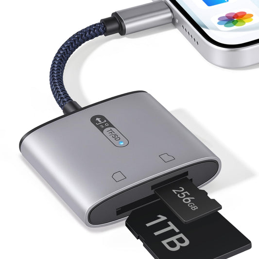 Zleo Cellular Game Camera with Lifetime Data Free Autumn Brown and Trail Camera Memory Card Reader