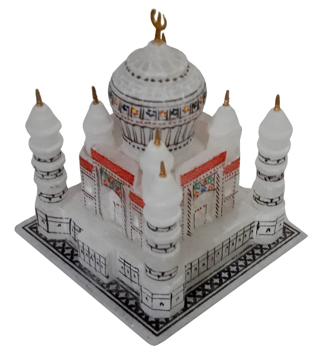 Purpledip Marble Taj Mahal: Symbol of Eternal Love, A Wonder of The Modern World (12014A)