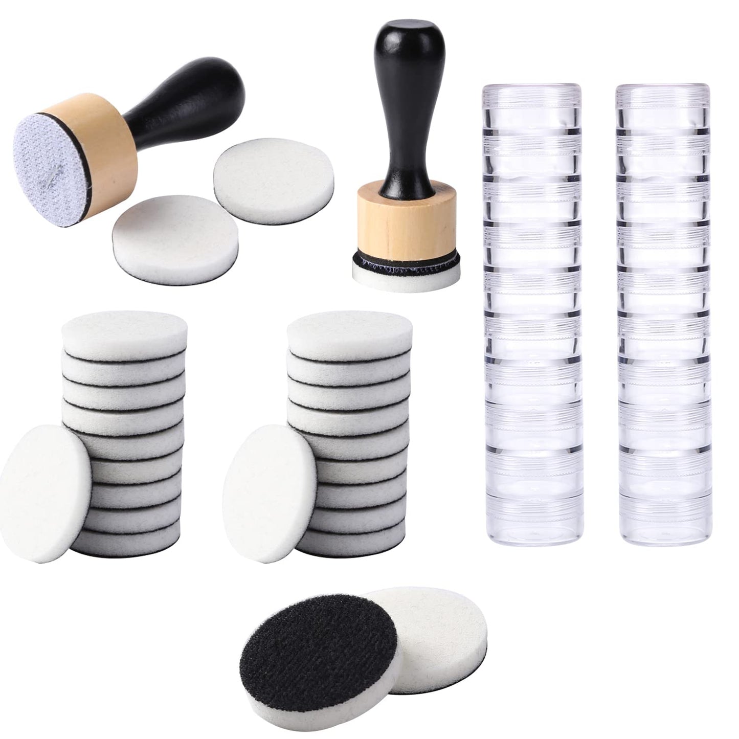 BAOFALI Mini Ink Blending Tool,with Foams Replacement Refill Foam Tool for Foams Scrapbooking Painting Drawing Art Supplies Handle Ink Tools Embossing Stencils