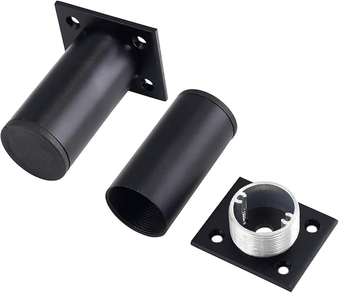 Set of 4 Furniture Legs 3 Inch, Adjustable Aluminum Alloy Cabinet Legs