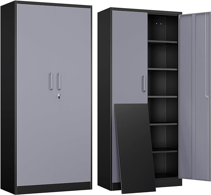 Yizosh Metal Garage Storage Cabinet