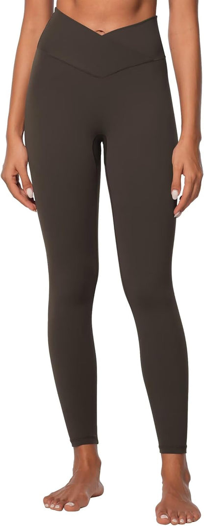 Sunzel Sunlissia Hidden Butt Lifting Scrunch Workout Leggings for Women, Crossover High Waist Yoga Pants with Tummy Control