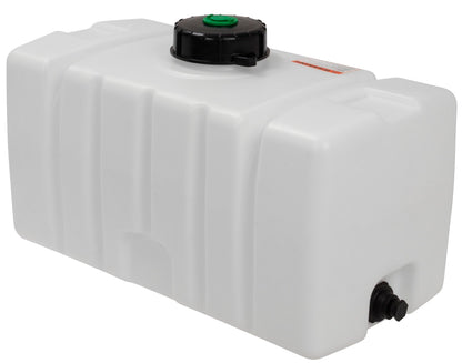 Elkhart Plastics 50 Gallon Water Storage Tank and Sprayer Tank, Square Plastic Reservoir for Water and Non-Flammable Liquids, 38.00" L x 18.85" W x 22.55" (107049A03)