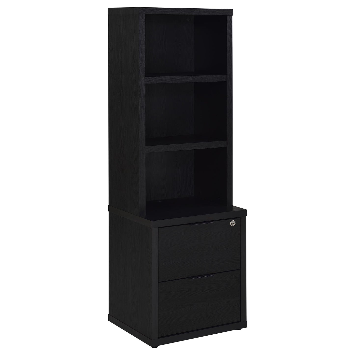 Coaster Home Furnishings Westpark 3-Piece Wall Unit Bookcase Set with USB Black 802703-S3