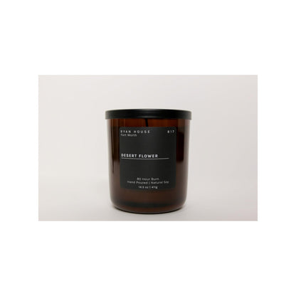Ryan House Candles Thoughtfully Designed Ethically Elevated Luxurious 14.5 Ounce Hand Poured Natural Soy Scented Votive Jar Candle for Home or Office, Desert Flower