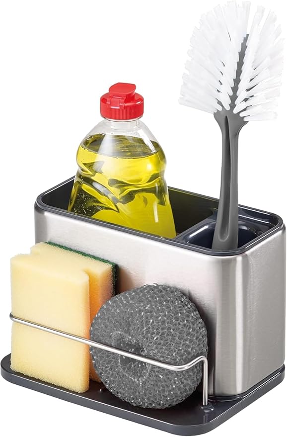 Joseph Joseph Surface Sink Caddy Stainless Steel Sponge Holder Organizer