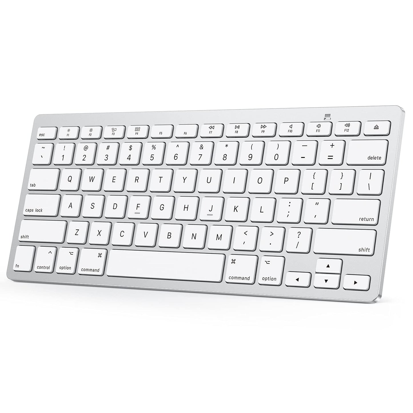 OMOTON Bluetooth Keyboard Compatible with Mac, Compact Wireless Keyboard Compatible with MacBook Pro/Air, iMac, Mac mini/Pro Laptop and PC (Silver)
