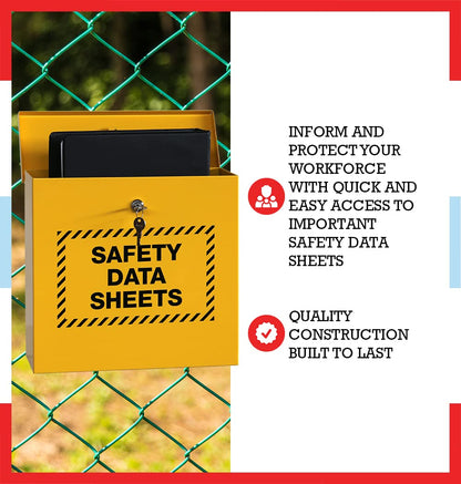 Windy City Cabinet SDS Binder Storage Cabinet, Locking Cabinet for Safety Data Sheets