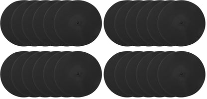 PATIKIL Spot Markers 9 Inch, 12 Pcs Non-Slip Floor Dots Agility Markers Flat Field Cones Poly Dots for Gym PE Speed Training Dance Soccer Basketball Sports, Black (Pack of 2)