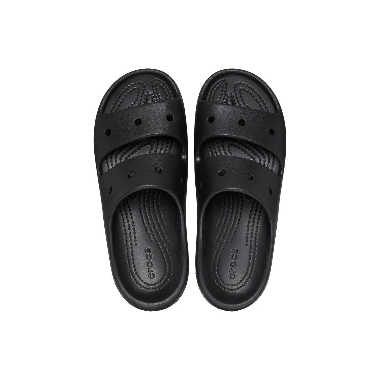 Crocs Unisex Adults, Classic Sandal v2, Black, 5 UK Men/ 6 UK Women
