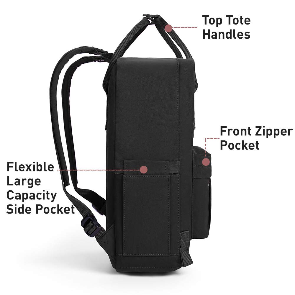 KALIDI Unisex Lightweight Backpack School Bag Water-resistant Casual Rucksack fits 15 inch Laptop for Boys Girls Men and Women