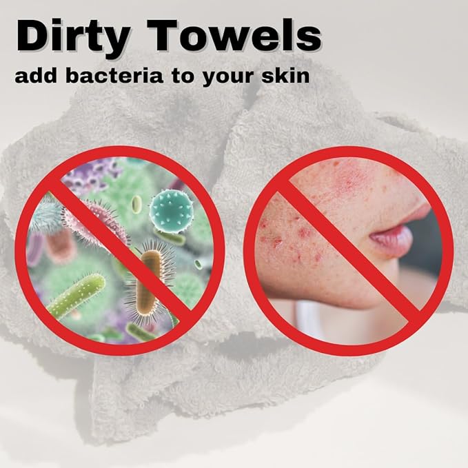 150 Pack Large Disposable Face Towels, Facial Wipes, Super Soft and Thick