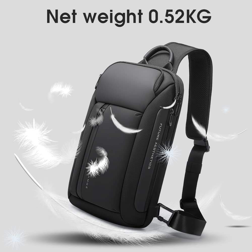 BANGE Sling Bag, Waterproof Men's Chest Bag Shoulder bags Crossbody Sling Backpack for Men Sling Backpacks