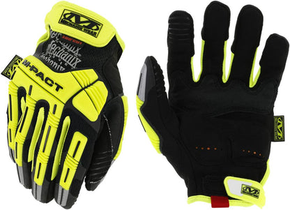 Mechanix Wear: Hi-Viz M-Pact E5 Work Gloves - Cut Resistant, Touch Capable, Impact Protection (X-Large, Fluorescent Yellow)