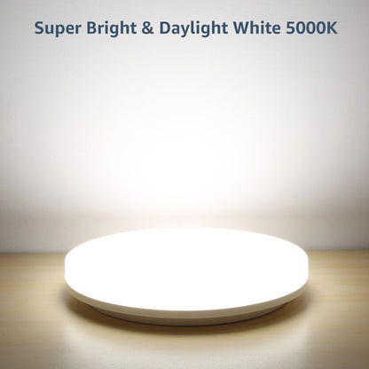Lepro Bathroom Light, 15W 1500lm Ceiling Lights, 100W Equivalent, Waterproof IP54, Small, Dome, Modern, Flush Ceiling Light for Kitchen, Bulkhead, Toilet, Porch, Bedroom, Utility Room and More