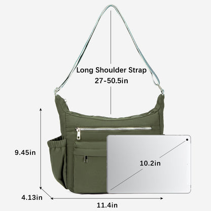 CLUCI Travel Purses for Women, Waterproof Nylon Crossbody Bags for Woman Trendy, Anti Theft Shoulder Handbags for Ladies