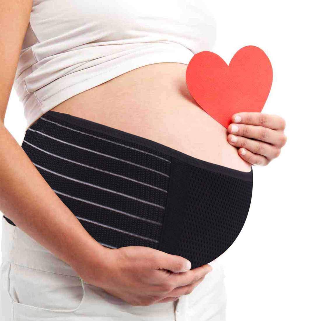 AIWITHPM Maternity Belt Pregnancy Support Belt Belly Band Relieve Lower Back, Pelvic, and Hip Pressure (Breathable/Adjustable)