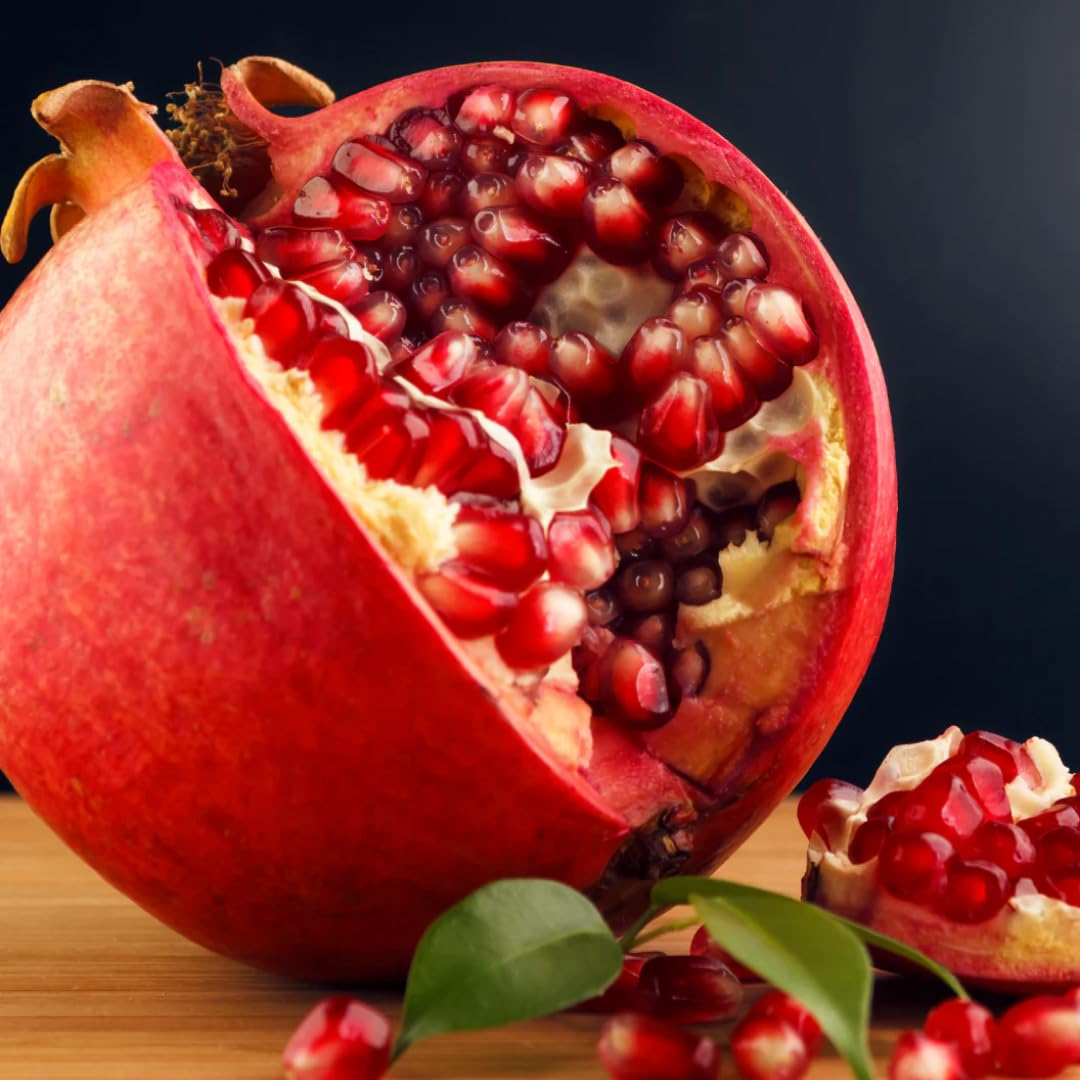 2 Red Pomegranate Trees Live Plants, Well-Rooted, 5-9 Inches Tall, Large Sweet Fruit for Your Garden