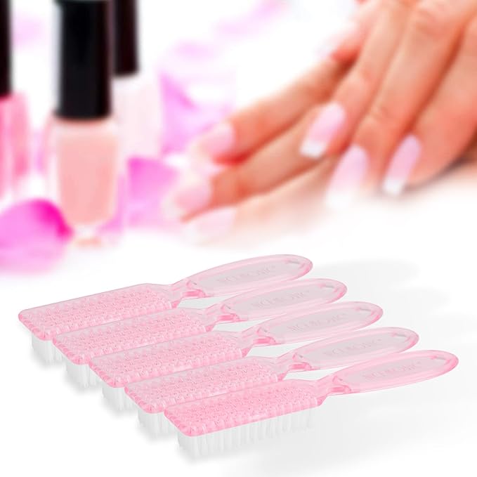 NICEMOVIC 20 Pcs Nail Brush for Cleaning Fingernails, Handle Grip Nail Scrubber