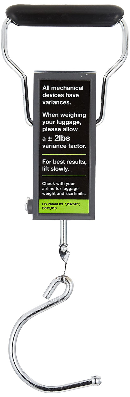 Travelon Stop and Lock Luggage Scale with Tape Measure