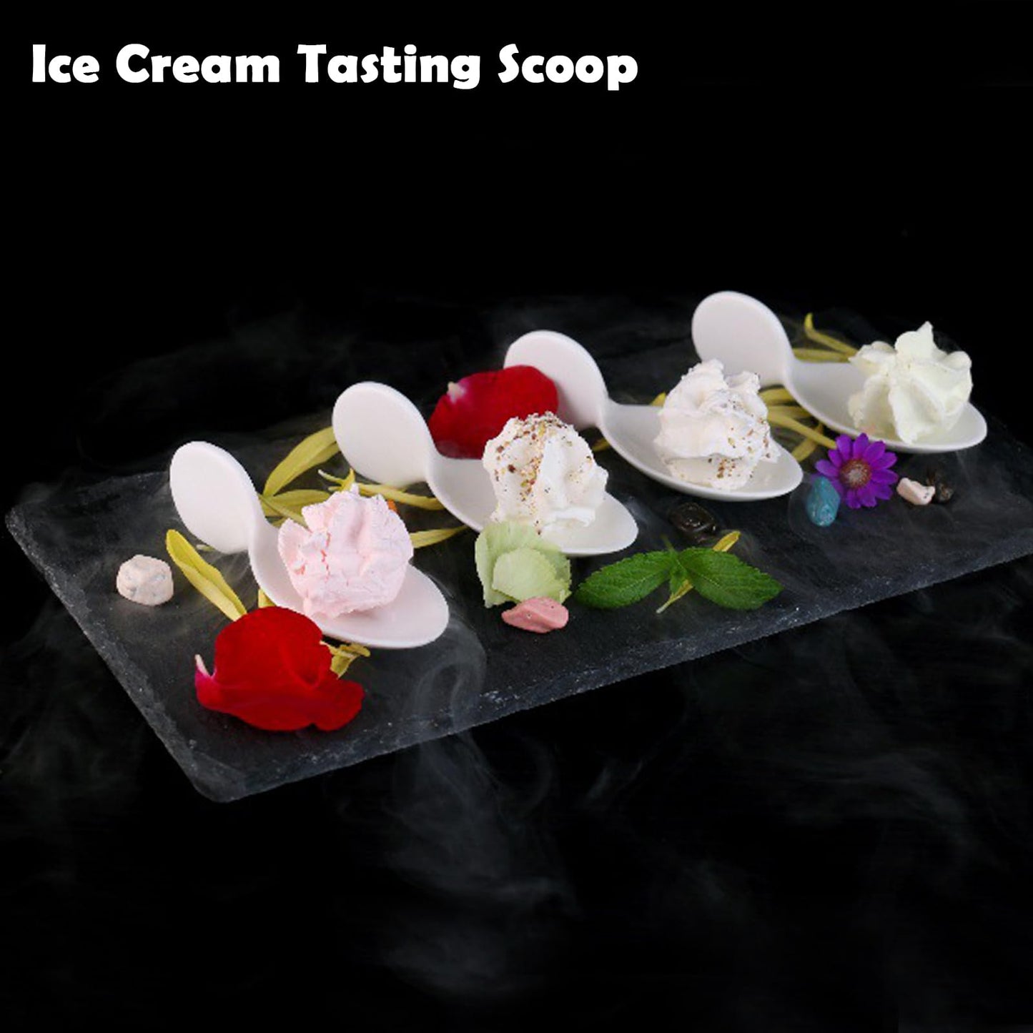 10Pcs Porcelain Tasting Spoons,Fish Shaped Caviar Sample Spoons for Tasting 3.9 x 1.6 x 1.2 inches Fish Shape Appetizer Plates,Dishwasher Safety,for Restaurant,Birthday Wedding Party,Cakes,Dessert