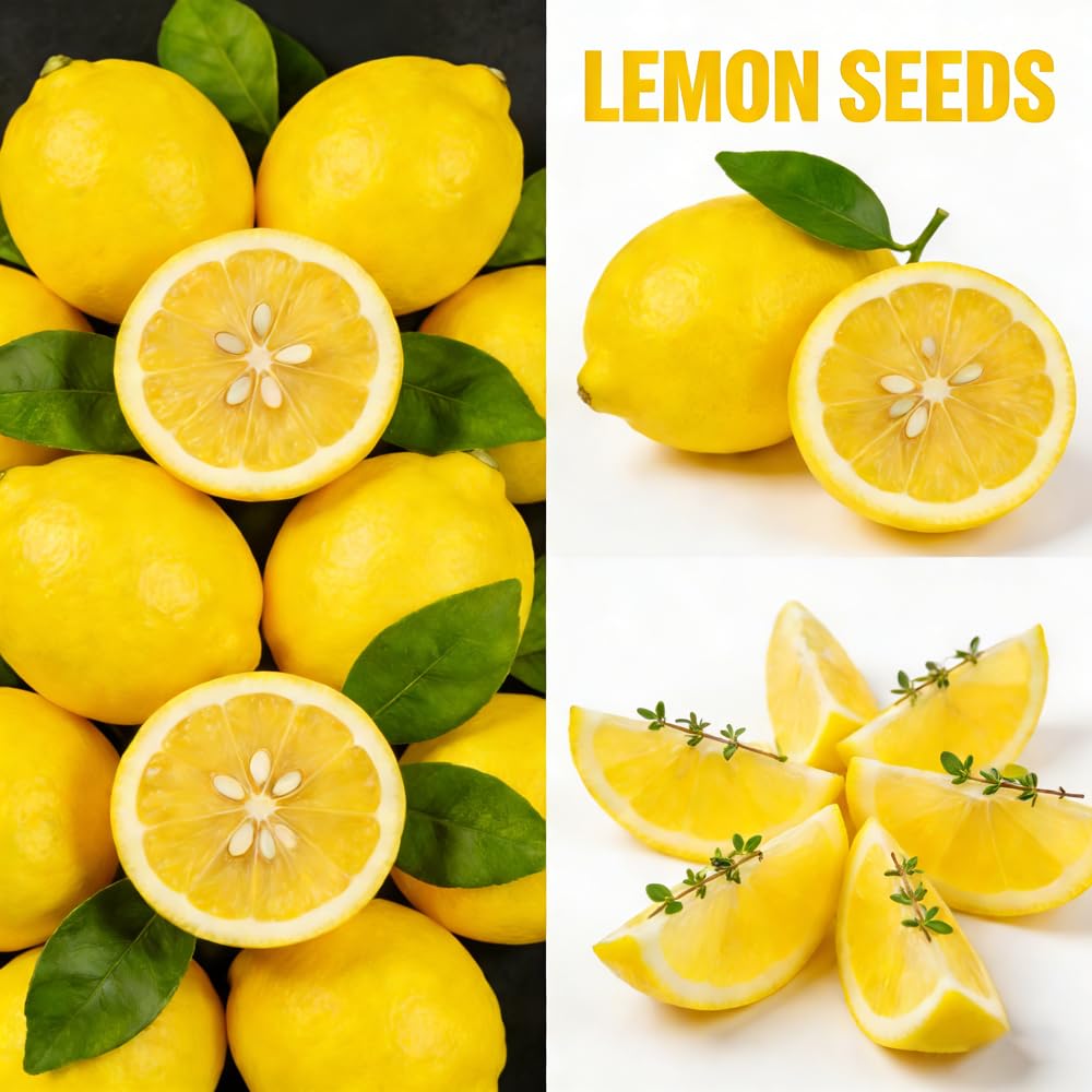 Mixrug Mix Dwarf Bonsai Fruit Tree Seeds for Planting, 40+ Apples Tree,40+ Lemon Tree Seeds,40+ Orange, 20+ Blueberry,40+ Cherry 5 Variety Individual Packs, Fruits Seeds Non-GMO Heirloom Organic