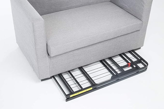 Amazon Basics Bed Frame with Ample Underbed Storage, Foldable Metal Platform