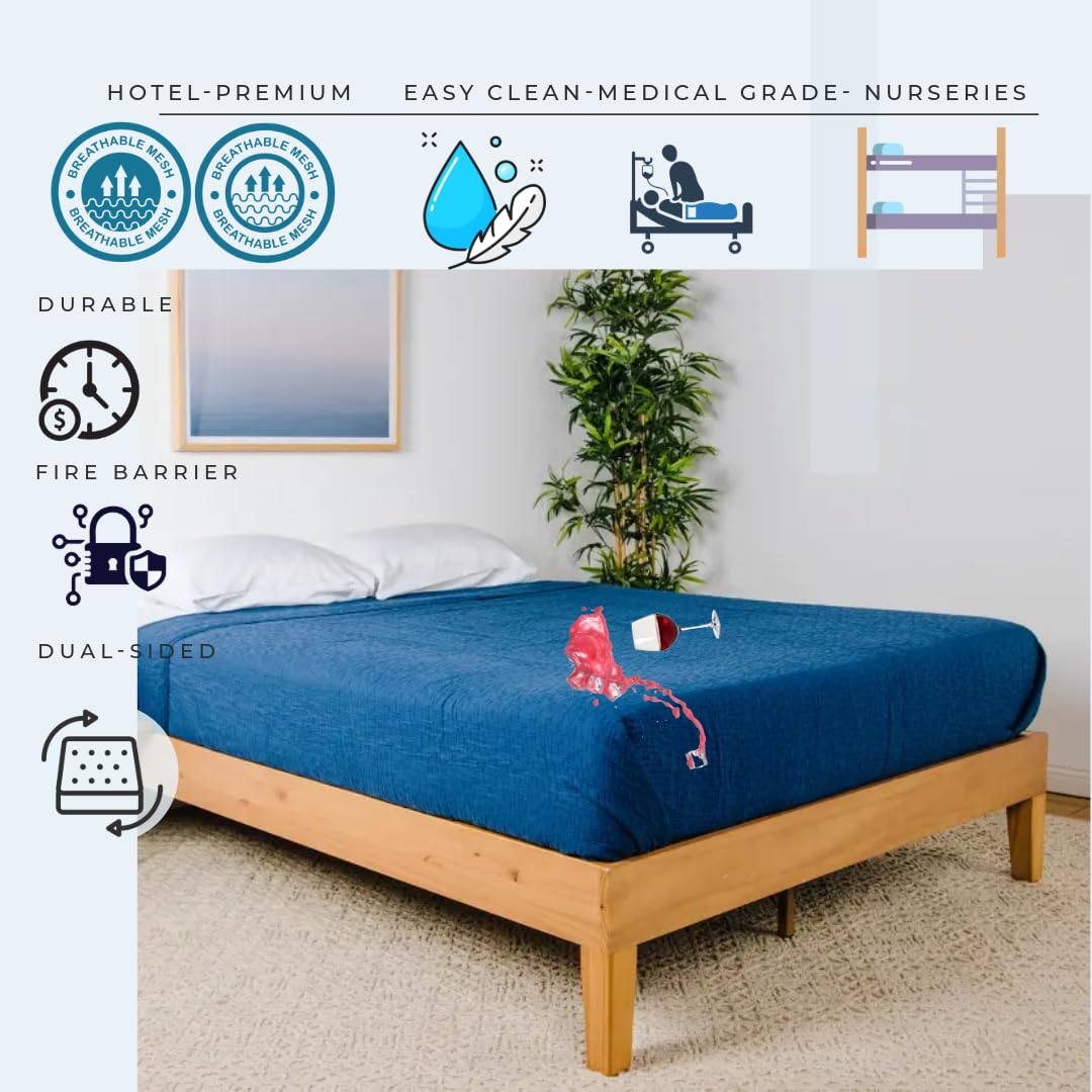 Mielmoon 7" Waterproof Mattress No-Springs Bed Foam Plush-Barrier,Clean&Body,Supportive Spinal,Outdoors,Medical Mattress,Bedwetting (Twin 39x74, 7 ")