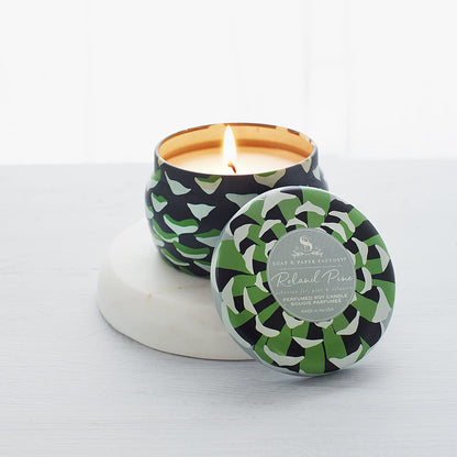 Roland Pine 3 oz Small Tin Soy Candle