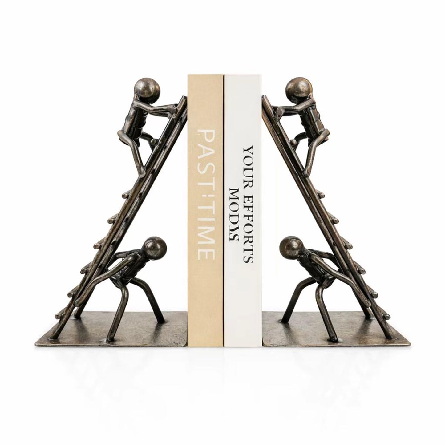 Decorative Bookends for Shelves, Modern Climbing Man Bookends