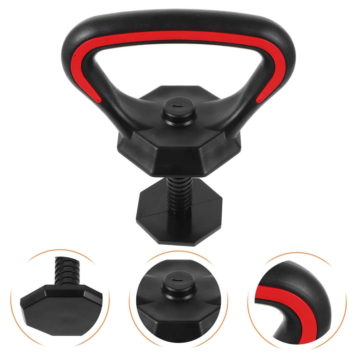 Kettlebell Handle for Dumbbells, Adjustable Kettle Grip to Kettlebell Converter Attachment, Heavy Duty Dumbbell Handle Grip Set for Home Gym Fitness, Fits Weight up to 33 lb (15kg)