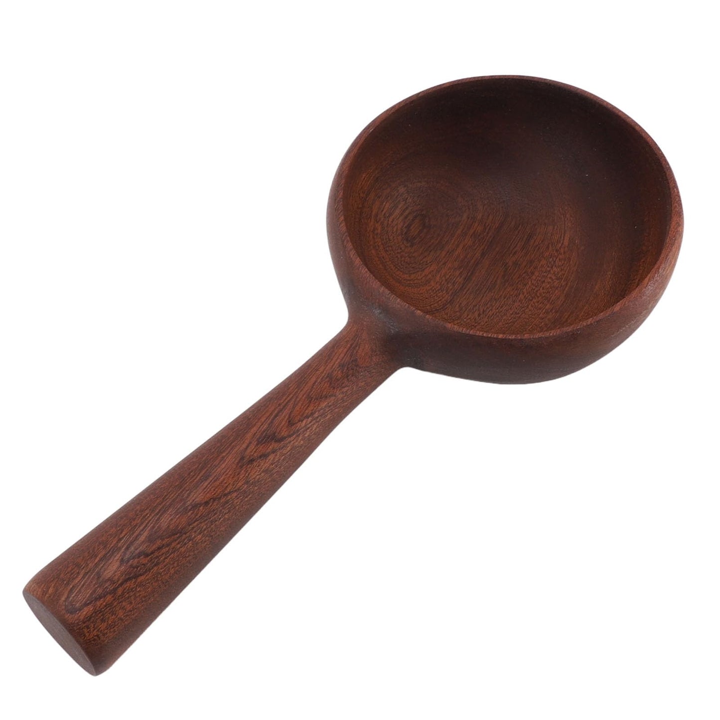 Wooden Water Ladle, 4.3 Inch Large Wood Kitchen Scoop Ladle for Flour Sugar Coffee Beans, Multipurpose Soup Serving Spoon Bath Scoop for Cooking Stirring, Bath Salt, Canisters Flour