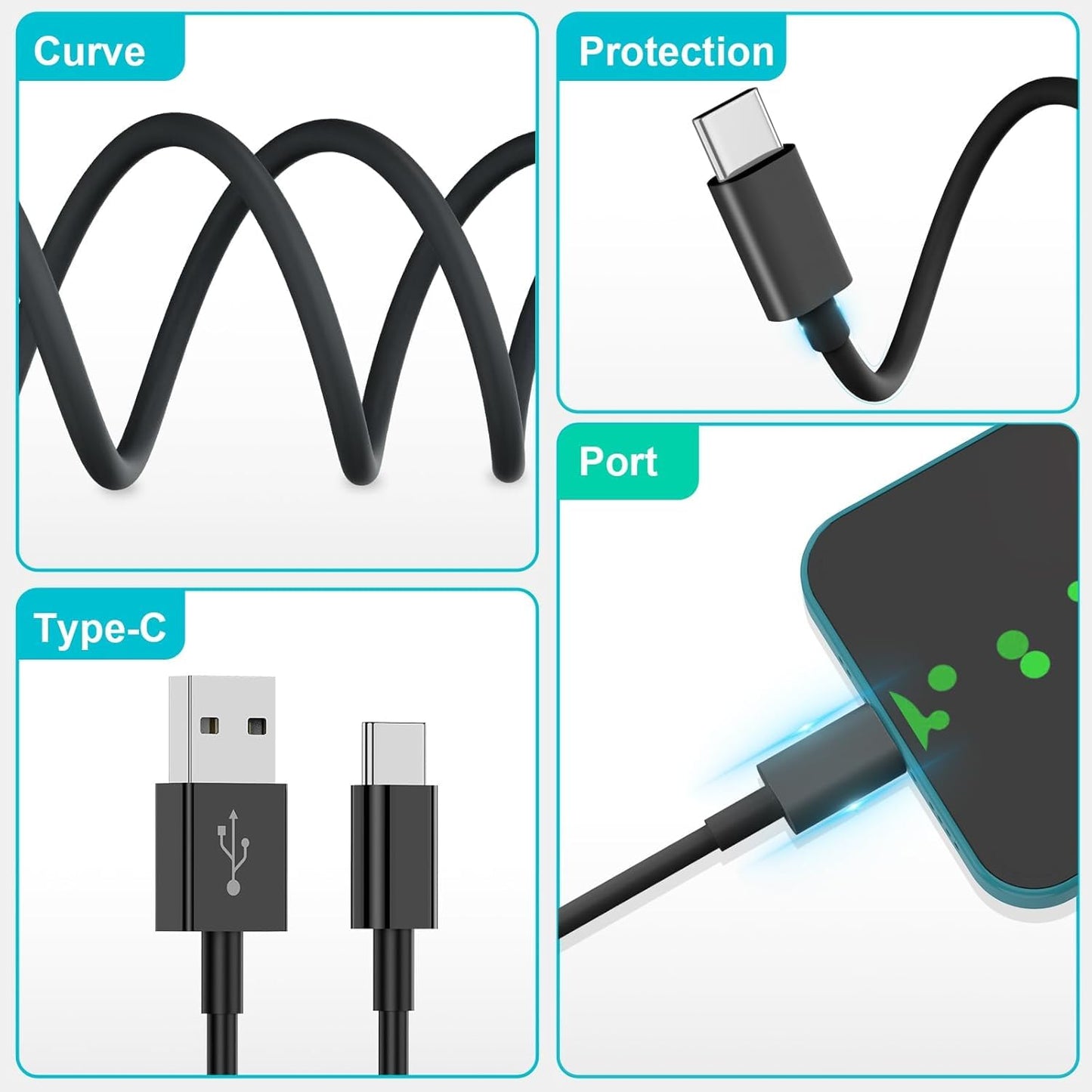 Car Carplay Cable for iPhone 17/16/15, USB A to USB C Cable Compatible for iPhone 17/16,17Air, 17/16/15 Pro Max,16E,16 Plus, iPad 10th/11 Gen,iPad Pro 12.9, Air 5th/4th Charger Cord,Car Charging Cable