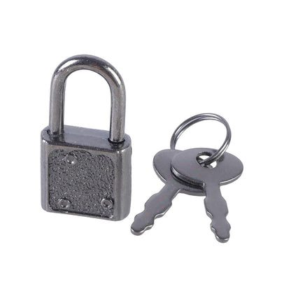 RGYBAO 5Pcs Zincs Alloy Padlock Portable Suitcases Locker Securing Lock Small Luggage Box Lock with Key Diaries Padlocks Key Lo