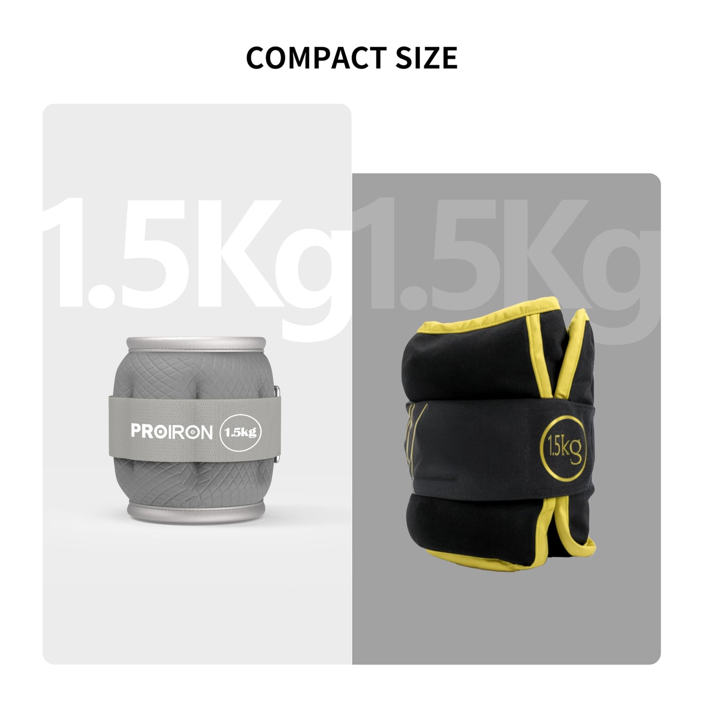 PROIRON Ankle Weights Wrist Leg Weights for Women Men 3 LBS in Pair Reflective Ankle Weight Set for Fitness Exercise Jogging Aerobics