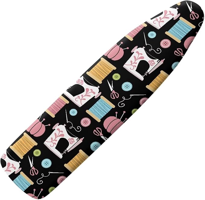 Sewing Machine Patterns Ironing Board Cover Premium Polyester, Fits Full Size