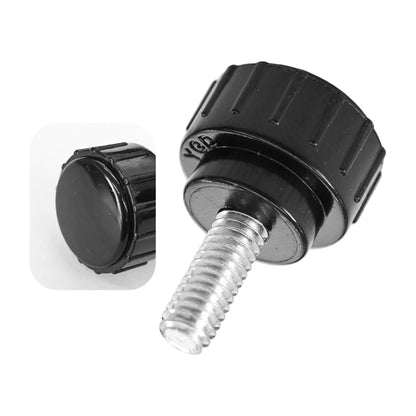 Virello 25Pcs M4 x 10mm Threaded Knurled Thumb Screws, Round Head Knobs for Clamping and Adjustments, Machinery, Equipment, DIY Projects
